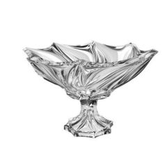 Салатник овальный на ножке Bromelias, 35 см, Crystal Bohemia