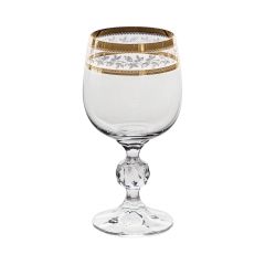 Набор из 6-ти бокалов для белого вина STERNA, декор Панто золото, 190 мл, Crystal Bohemia