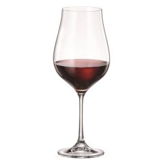 Набор из 6-ти бокалов для красного вина VIREO, 650 мл, Crystal Bohemia