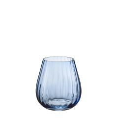 Набор из 2-х стаканов для виски COLUMBA OPTIC, 380 мл; синий, Crystal Bohemia