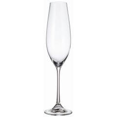 Набор из 6-ти бокалов для шампанского COLUMBA, 260 мл, Crystal Bohemia