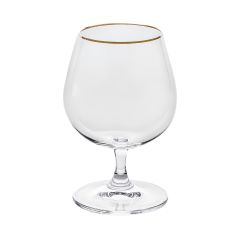 Набор из 6-ти бокалов для бренди SYLVIA, декор Отводка золото, 400 мл, Crystal Bohemia