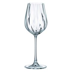 Набор из 6-ти бокалов для белого вина CORA OPTIC, 400 мл, Crystal Bohemia