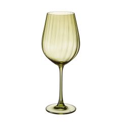 Набор из 2-х бокалов для красного вина COLUMBA OPTIC; цвет травянисто-зеленый 650 мл, Crystal Bohemia