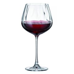 Набор из 6-ти бокалов для красного вина CORA OPTIC, 640 мл, Crystal Bohemia