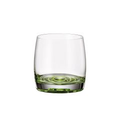 Набор из 6-ти стаканов для виски PAVO AQUA green, 230 мл, Crystal Bohemia