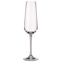 Набор из 6-ти бокалов для шампанского ARDEA, 220 мл, Crystal Bohemia