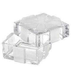 Доза - шкатулка с матовым бантом Boxes, 7,2 см, Crystal Bohemia