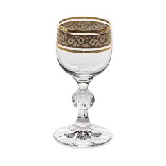 Набор из 6-ти рюмок для водки, ликера Sterna; декор Панто платина, отводка золото, 50 мл, Crystal Bohemia