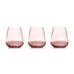 Набор из 6-ти стаканов для виски, 10 см, 450 мл, 6 шт, цвет розовый, Opium, Le Stelle