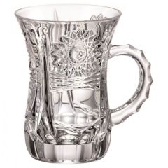 Набор из 6-ти чашек с ручкой  Armudu 500PK, 120 мл, Crystal Bohemia