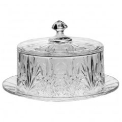 Тарелка для сыра с крышкой Tulip, 23 см, Crystal Bohemia