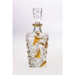 Штоф Glacier, 900 мл; декор Золото; хрусталь, Bohemia JIHLAVA