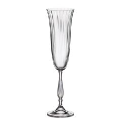 Набор из 2-х бокалов для шампанского Fregata optic, 190 мл, Crystal Bohemia