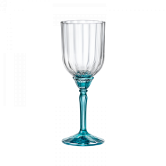 Набор бокалов для вина Florian Lucent Blue, 6 шт, 245 мл, D72 мм, H197,5 мм, хрустальное стекло, Bormioli Rocco