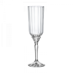 Набор бокалов для шампанского Florian, 6 шт, 210 мл, D65 мм, H220 мм, хрустальное стекло, Bormioli Rocco