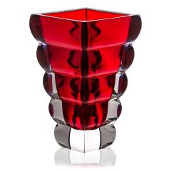 Ваза для цветов 25 см, серия Adria, цвет красный, Rogaska