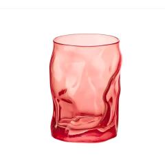 Набор стаканов кораллового цвета Sorgente, 6 шт, 300 мл, D82 мм, H107 мм, хрустальное стекло, Bormioli Rocco
