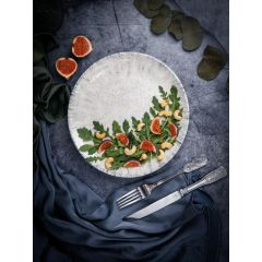 Тарелка мелкая 26 см, без борта,  цвет серый, BLIZZARD, Porland