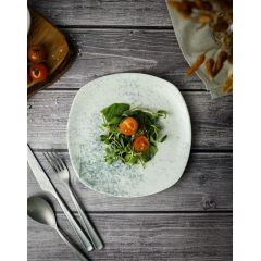 Тарелка квадратная 22см, цвет дымчатый, SMOKY, Porland