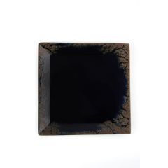 Тарелка квадратная 18см, темно-коричневый, ROOT RUSTY, Porland