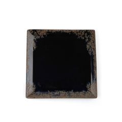 Тарелка квадратная 27см, темно-коричневый, ROOT RUSTY, Porland