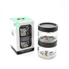 Набор банок 325 мл с черной крышкой JUNGLE, 2 шт, серия Disney, Lucaris