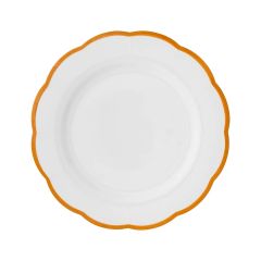 Тарелка мелкая с цветным кантом охра, d 27,5 см, Bitossi