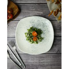 Тарелка квадратная 25см, цвет дымчатый, SMOKY, Porland