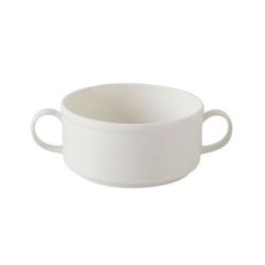 Чашка суповая с ручками 11 см, цвет белый, LINE, Porland