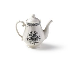 Чайник с крышкой 965 мл h 19,5 см, цвет декора черный, Bitossi