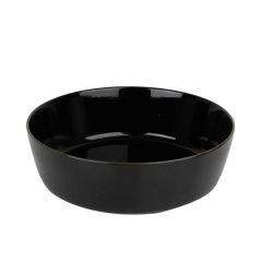 Салатник с бортом 24см, гладкий, чёрный, BLACK MOSS, Porland