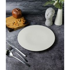 Тарелка плоская, 27 см, цвет белый, ILLUSION, Porland