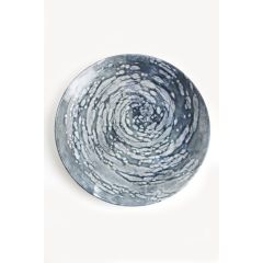 Тарелка плоская 25см, цвет серый, VORTEX, Porland