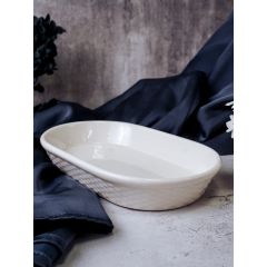 Салатник овальный 19 см, цвет белый, ALUMILITE AQUA, Porland