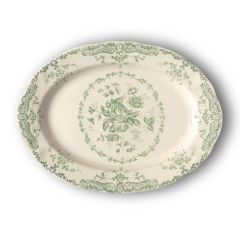 Блюдо овальное 30,5x22 см, цвет декора "шалфей", Bitossi