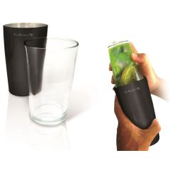 Шейкер Boston со стеклянным стаканом 0,45/0,85 л, 28 см, нержавеющая сталь, Vin Bouquet