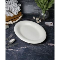 Блюдо овальное 34 см, цвет белый, STORM, Porland