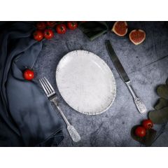 Блюдо овальное 21 х 16 см,  цвет серый, BLIZZARD, Porland
