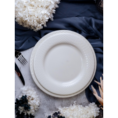 Тарелка мелкая 27 см, цвет белый, ALUMILITE AQUA, Porland