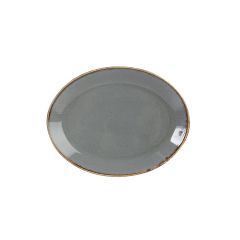 Блюдо овальное 36х27 см, Seasons Темно-серый, Porland