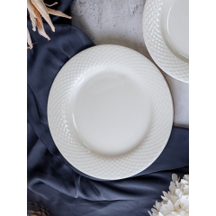 Тарелка мелкая 25 см, цвет белый, ALUMILITE AQUA, Porland