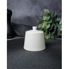 Сахарница с крышкой 220 мл, d 9,5 см h 9 см, LINE, Porland