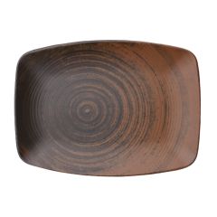 Блюдо прямоугольное 27х19 см, Lykke Коричневый, Porland
