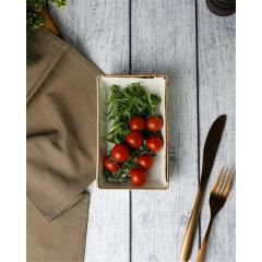 Блюдо прямоугольное 16х10 см h 4 см, Seasons Бежевый, Porland