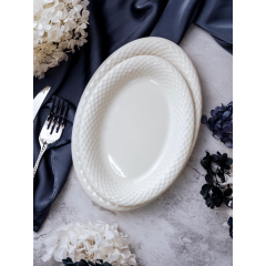 Блюдо овальное 24 см, цвет белый, ALUMILITE AQUA, Porland