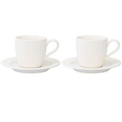 Набор чашек с блюдцами Soft Ripples, Dual Glazing, 125 мл, 2 шт., Liberty Jones