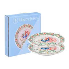 Набор тарелок Fantail Bird из коллекции Birds of Paradise в подарочной упаковке, ?18 см, 2 шт., Liberty Jones