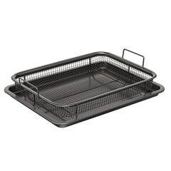 Противень для запекания с решеткой-гриль Roast Masters, 22х30 см, черный, Liberty Jones