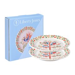 Набор тарелок Owl из коллекции Birds of Paradise в подарочной упаковке, ?18 см, 2 шт., Liberty Jones
